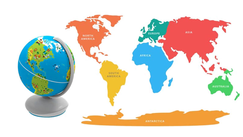 Globe and Universe Map