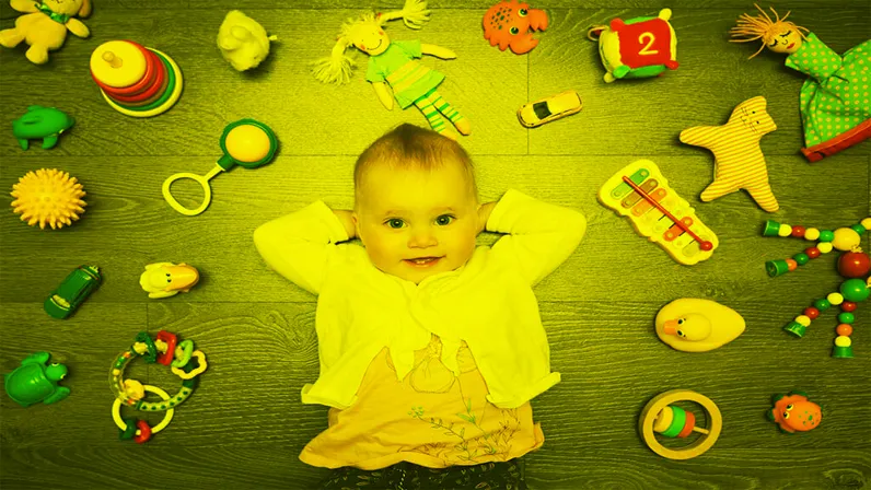 Toddler Play with Toys
