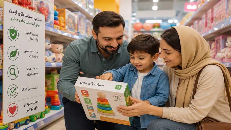 Parents buy toy for kid