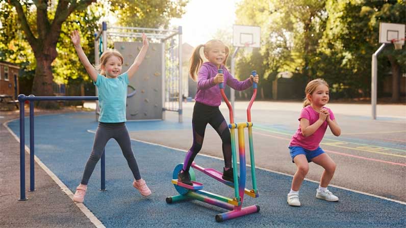 Girls Working out