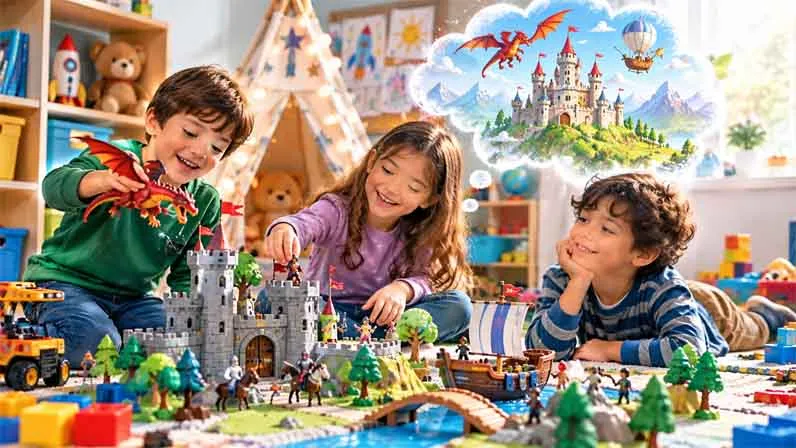 Kids are learning from toys